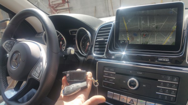 Mercedes GLE установка Pandora DXL 5000 Pro